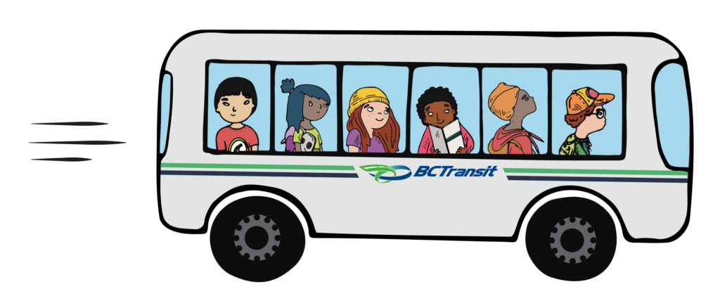 BC Transit BusReady bus image with diverse kids.