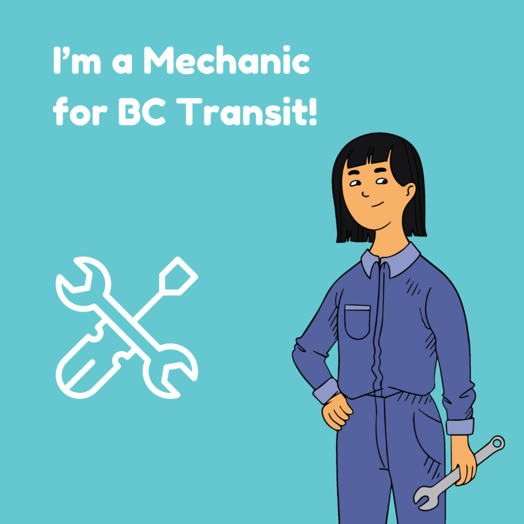 Illustration of a mechanic for BC Transit.