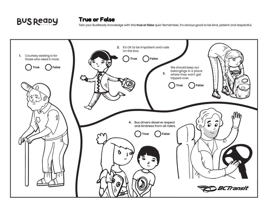 True or False activity sheet preview